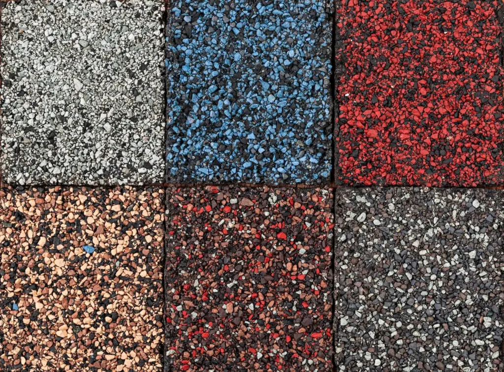 types of roof shingles colors