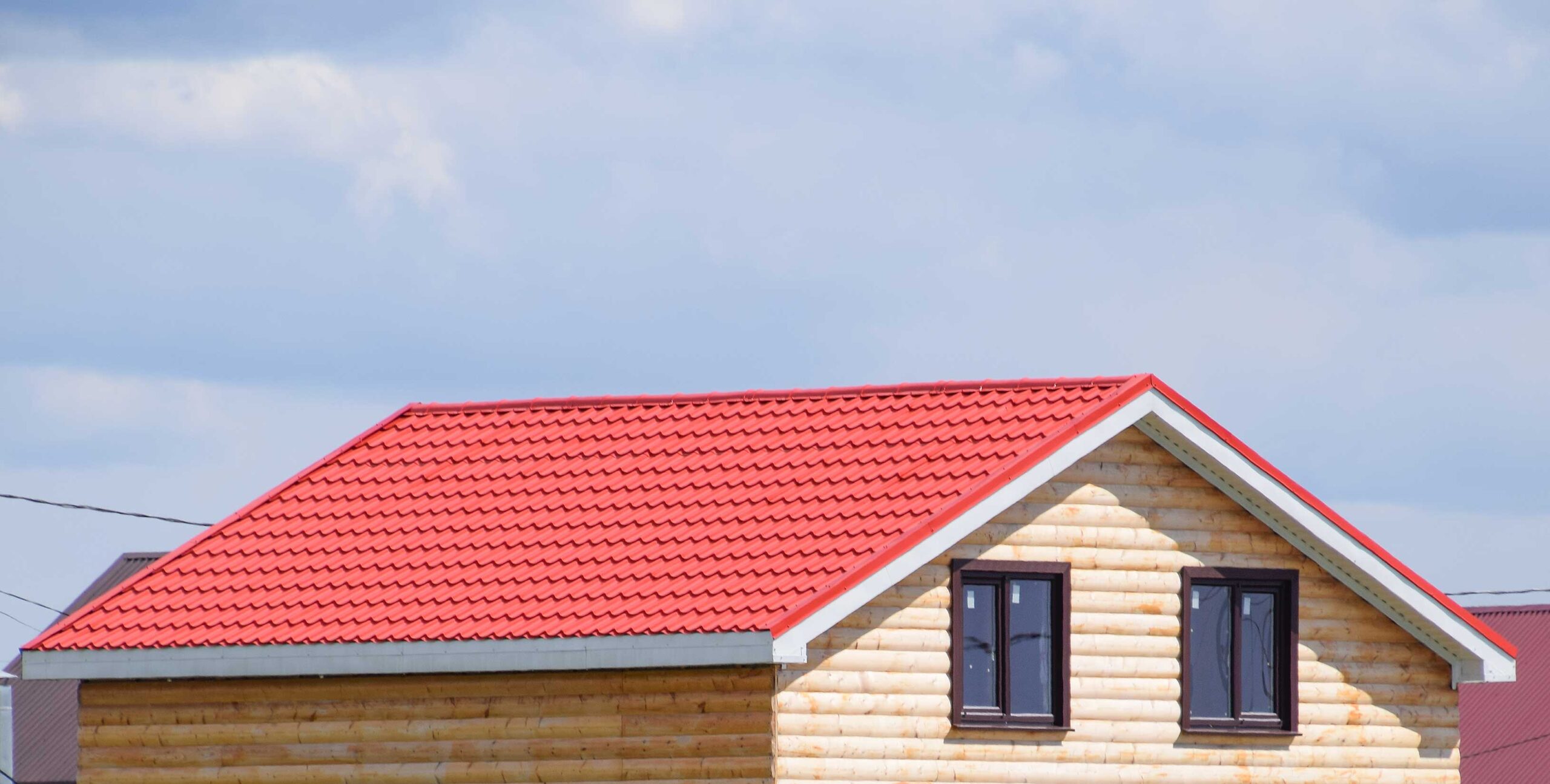 red metal roof on house