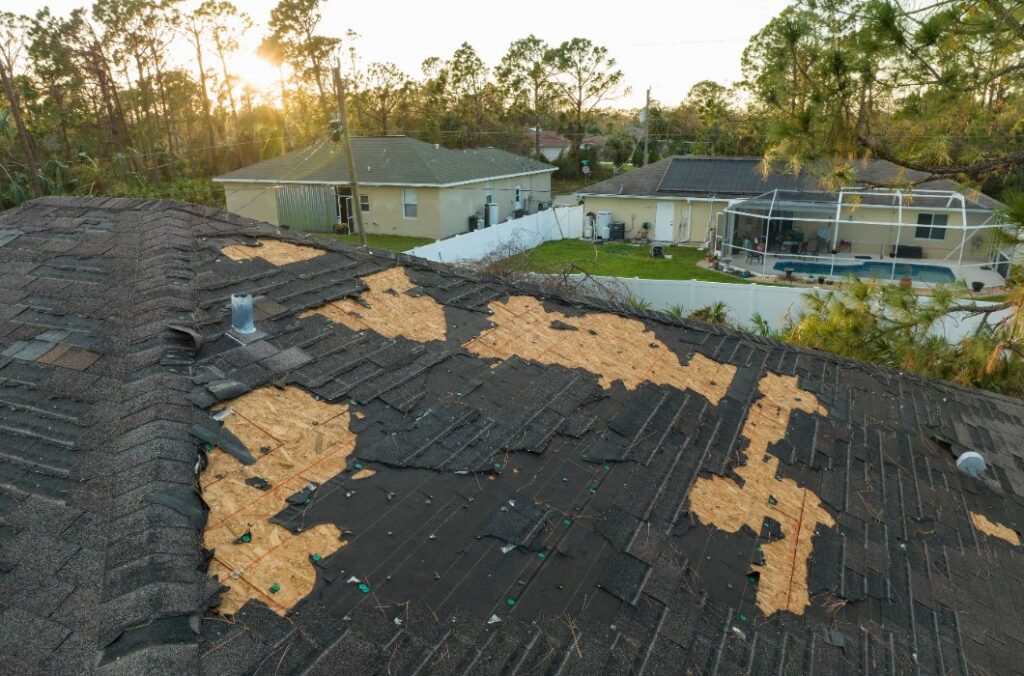 roof storm damage claim in Maryland